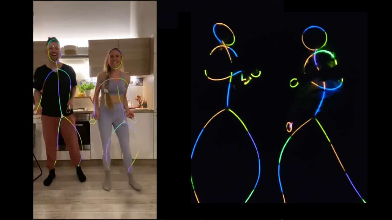 Iko iko danse dans le noir