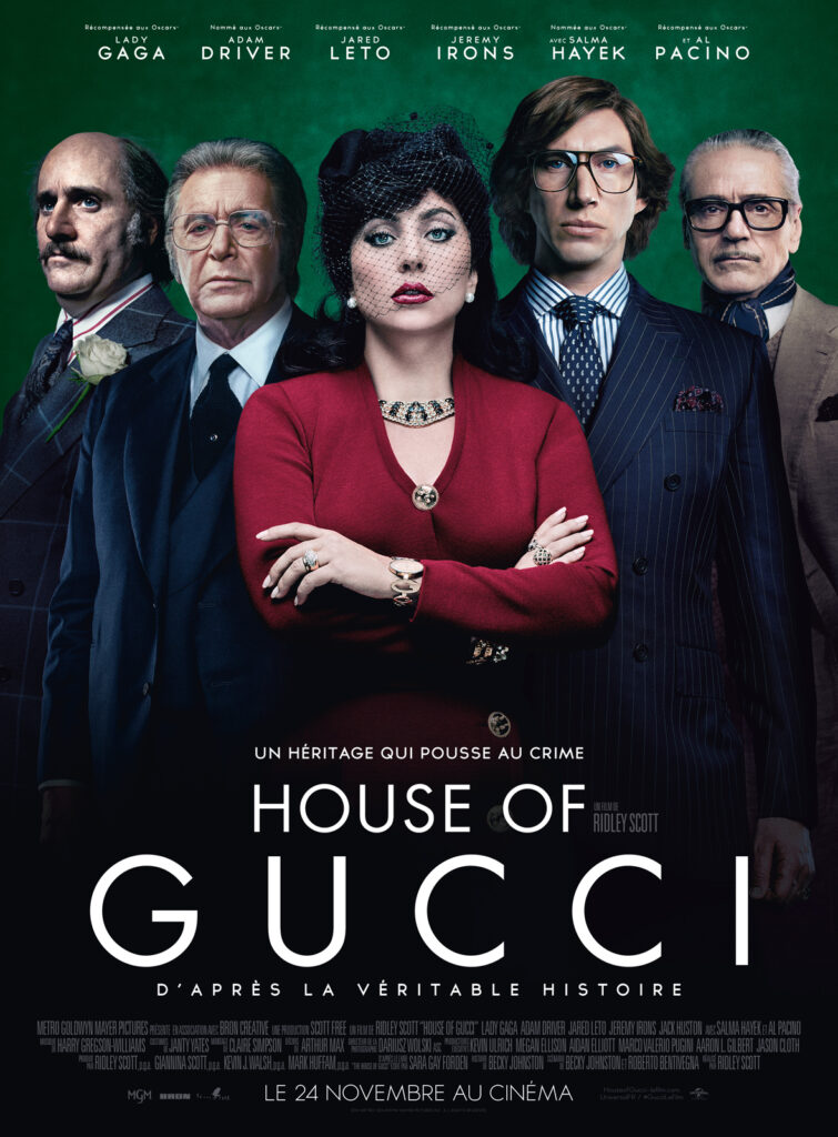 Bande annonce du film "House of Gucci" avec Lady Gaga et Camille Cottin - gucci