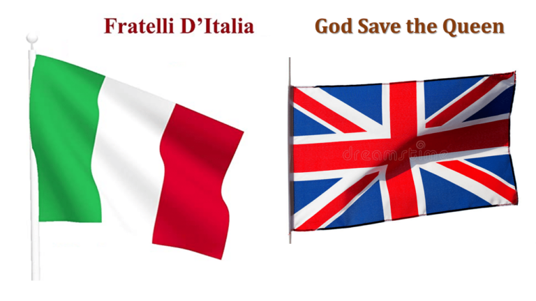 "Fratelli d'Italia" Vs "God Save the Queen" Les Hymnes de la Finale - hymne