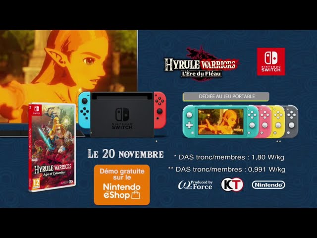 Pub Hyrule Warriors l'ère du Fléau Nintendo Switch novembre 2020 - hyrule warriors lere du fleau nintendo switch
