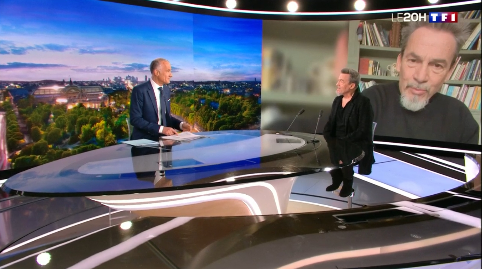 interview de Florent Pagny au 20h de TF1 le 10 février 2022 - espoir aux malades