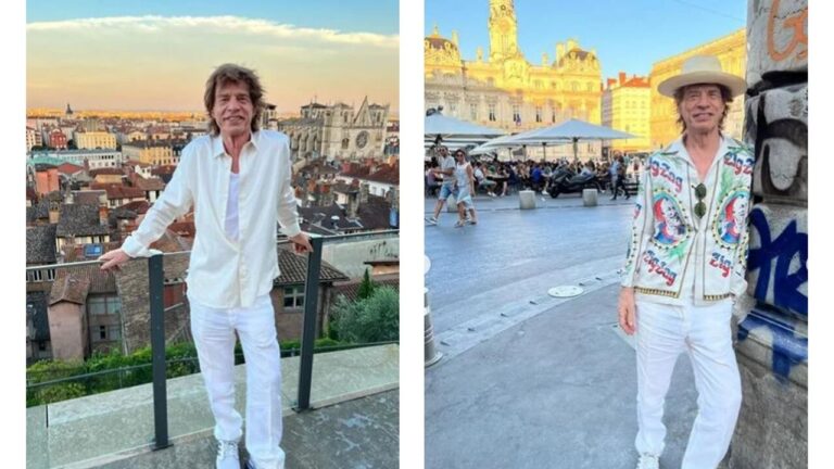 Incognito Mick Jagger se balade en touriste dans les rues de Lyon
