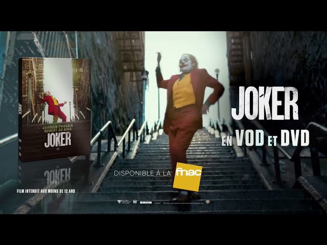 Musique de Pub Joker (Joaquin Phoenix) le film VOD et DVD à la FNAC février 2020 - Joker - Kibe - joker joaquin phoenix le film vod et dvd a la fnac