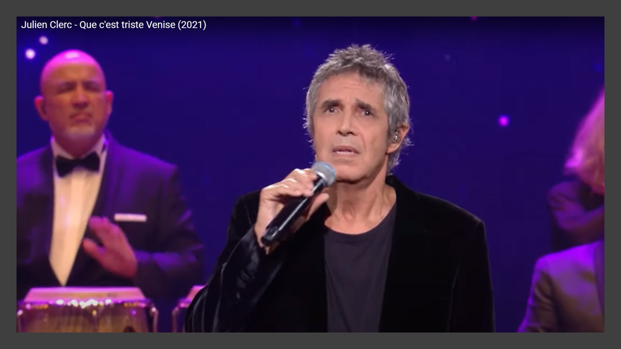 « Chantons Aznavour » (France 3): Julien Clerc chante Que c&rsquo;est triste Venise