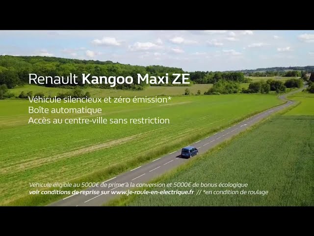 Pub Kangoo Maxi ZE electric Renault Pro+ juin 2020 - kangoo maxi ze electric renault pro