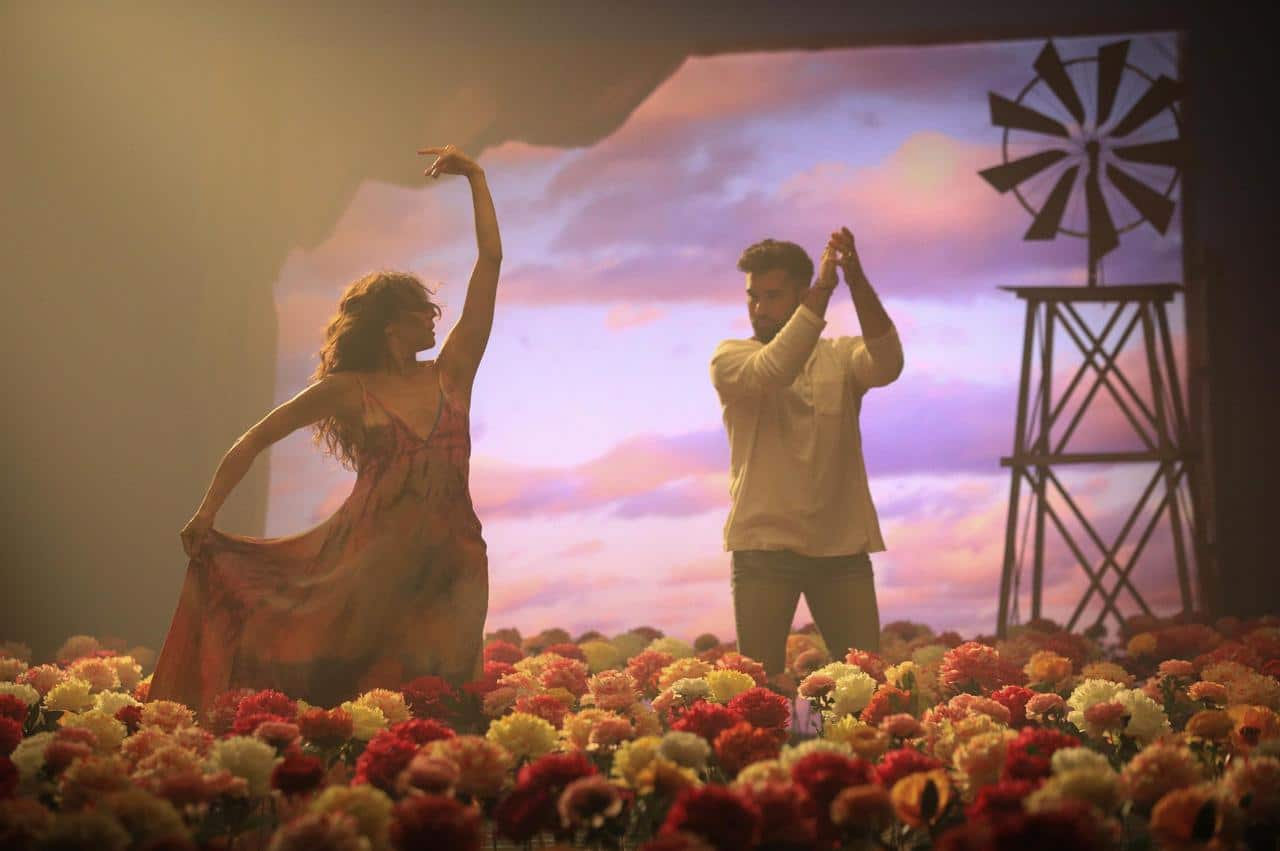 Kendji Girac lors  du tournage de son clip pour la chanson " Habibi "  qui sera dans on prochain album.