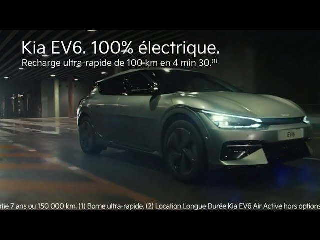 Pub Kia EV6 100% électrique - recharge ultra rapide octobre 2021 - kia ev6 100 electrique recharge ultra rapide