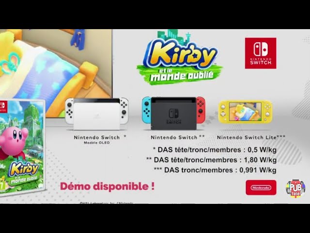 Pub Kirby et le monde oublié Nintendo Switch 2022 - kirby et le monde oublie nintendo switch