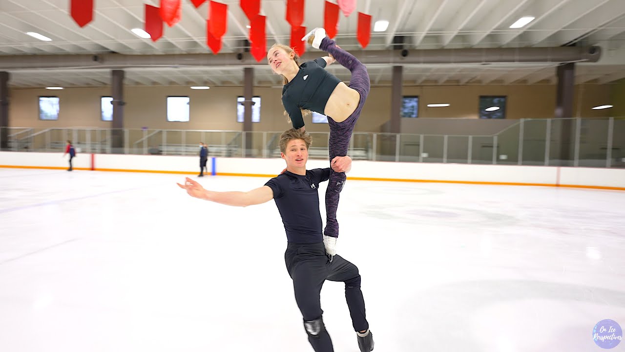 Les danseurs sur glace junior Leah NESET & Artem MARKELOV. La relève est assurée.