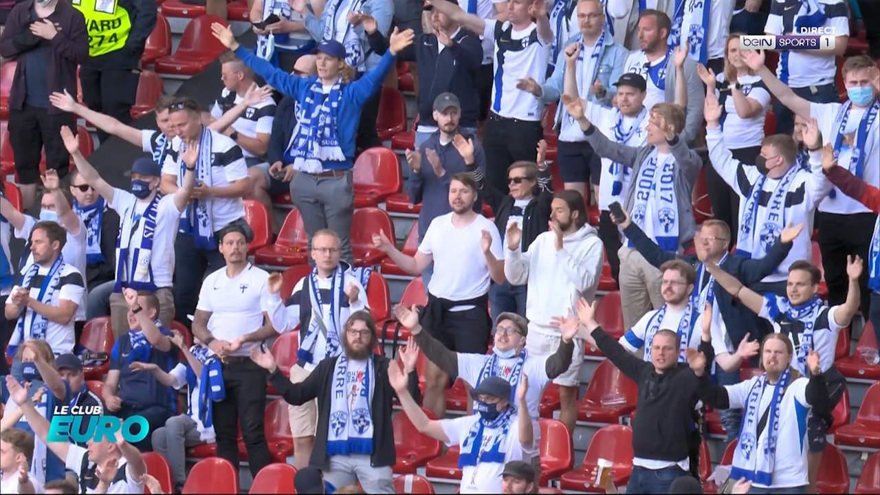 Les supporters Finlandais scandent « Christian » et les Danois répondent « Eriksen ».