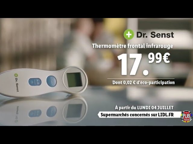Pub Lidl thermomètre frontal infrarouge Dr Senst juillet 2022 - lidl thermometre frontal infrarouge dr senst