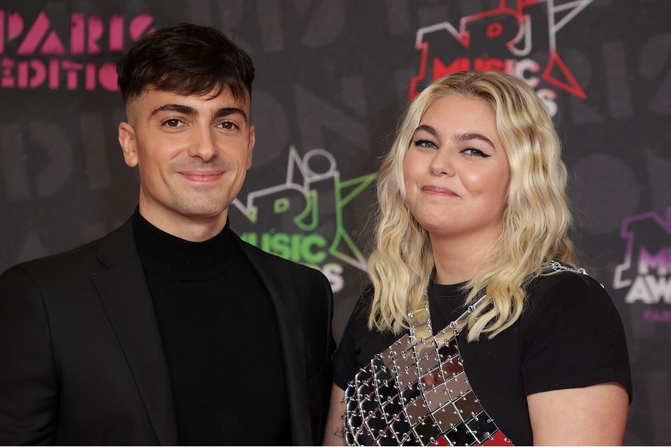 Louane et Florian Rossi arrive at the 22th NRJ Music Awards ceremony in Paris at the Seine Musicale. Paris, FRANCE - 05/12/2020. ** Photos must not be used out of context.*