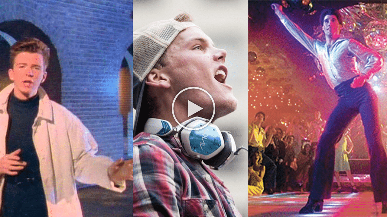 Mashup mélange de générations – Avicii / Rick Astley / John Travolta /