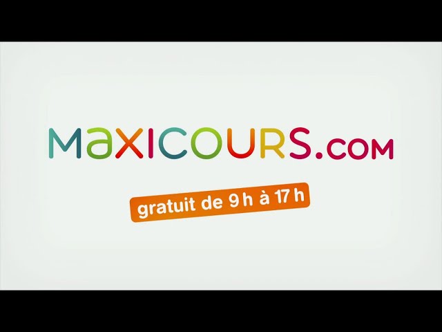 Pub Maxicours.com avril 2020 -