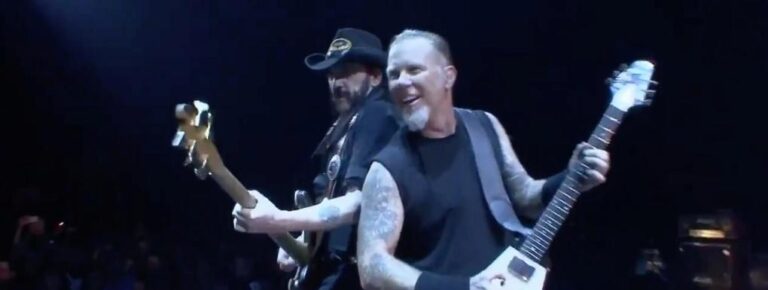 Hommage de Metallica à Lemmy de Mötörhead pour les 4 ans de sa disparition. - media