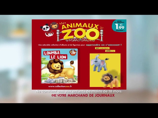 Pub Mes animaux du zoo N°1 Le lion et le bébé éléphant 2019 - mes animaux du zoo n1 le lion et le bebe elephant
