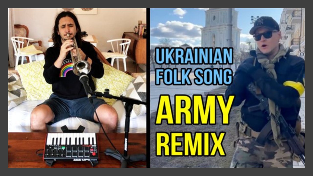 Andriy Khlyvnyuk, leader du groupe ukrainien Boombox a abandonné sa tournée aux USA pour défendre son pays.  