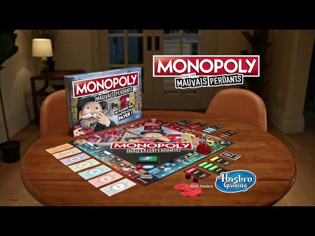 Pub Monopoly Mauvais Perdants Hasbro novembre 2020 - monopoly mauvais perdants hasbro
