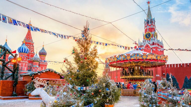 Noël à Moscou. C'était possible en 2019 mais ça c'était avant... - moscou