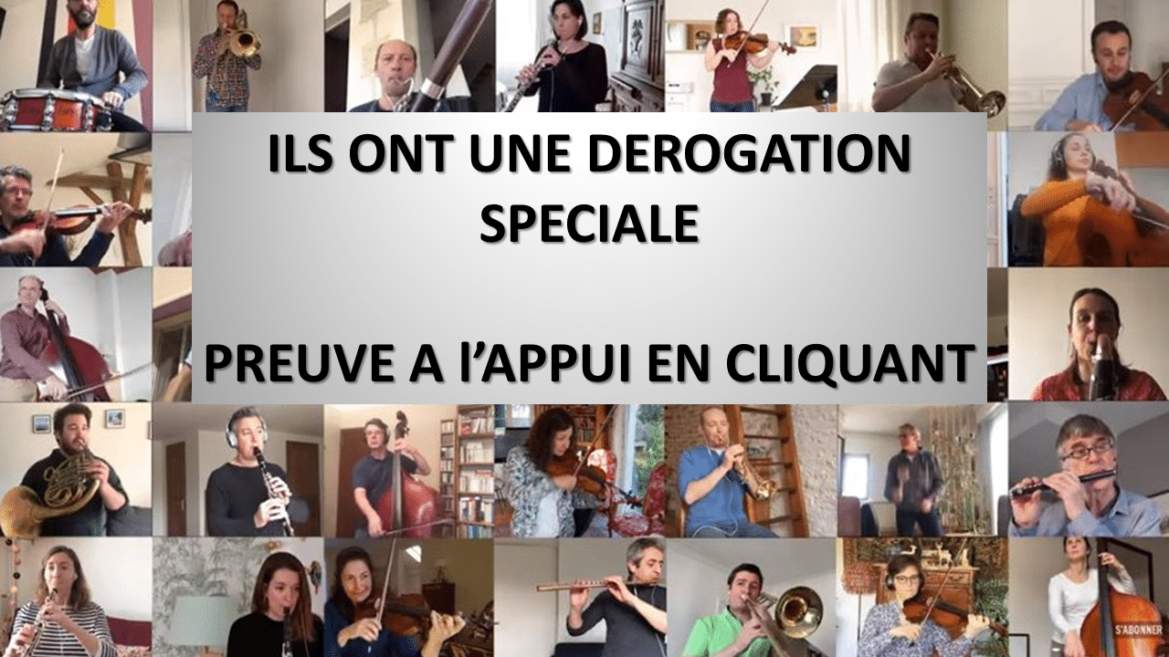 Incroyable: Malgré le confinement, les musiciens ont l&rsquo;autorisation de jouer ensemble dans la rue !!