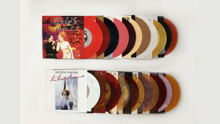 Objet de collection pour les fans de Mylène Farmer: un coffret de 22 vinyles numérotés en édition limitée. - mylene 1 1