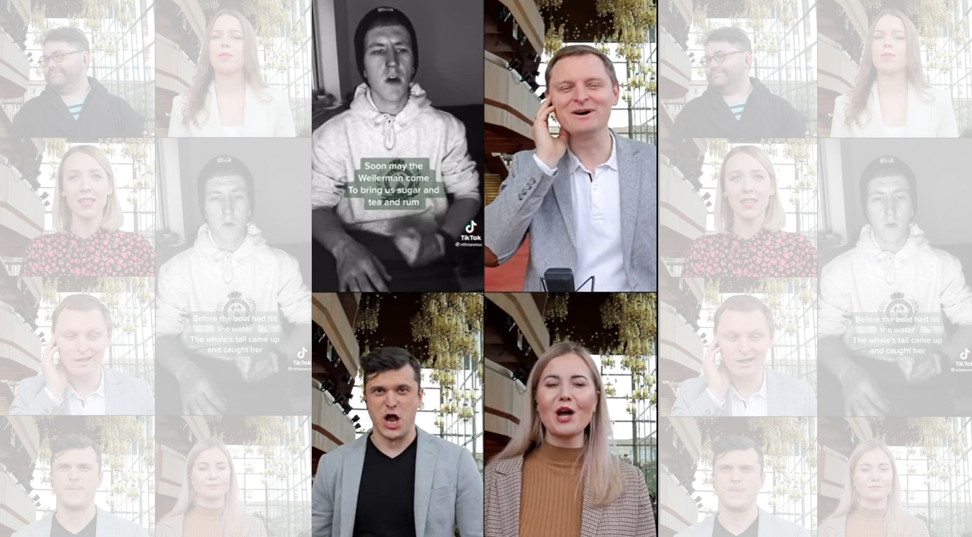 Nathan Evans chante Wellerman (Sea Shanty) avec des chanteurs d'opéra