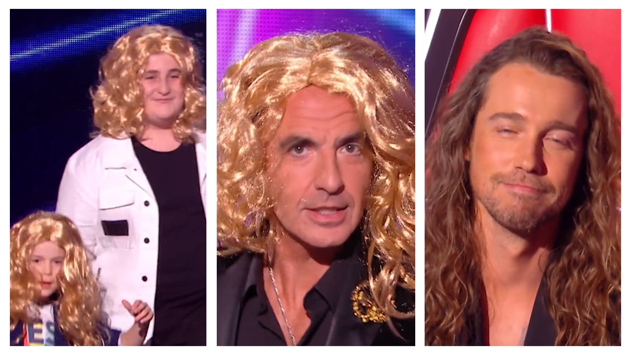 The Voice Kids : Moment de délire pendant la soirée quand Nikos enfile une perruque.