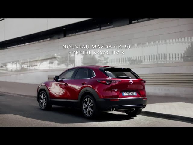 Pub Nouveau Mazda CX-30 Hybride Skyactiv-X janvier 2020 - nouveau mazda cx 30 hybride skyactiv
