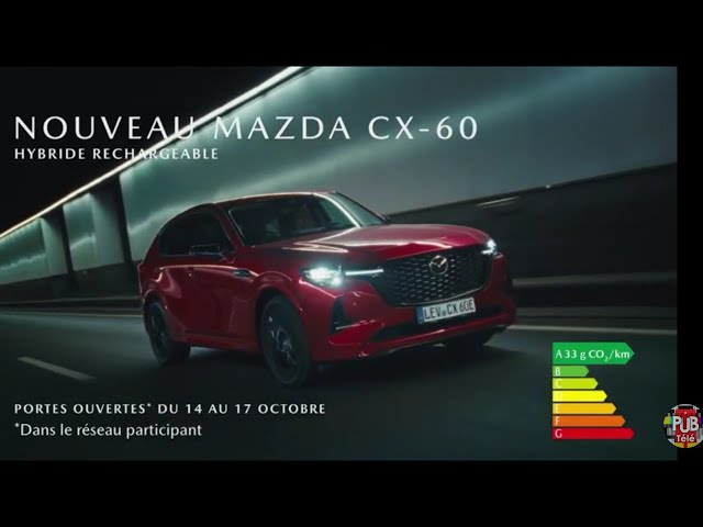 Pub nouveau Mazda CX60 hybride rechargeable 2022 - nouveau mazda cx60 hybride rechargeable