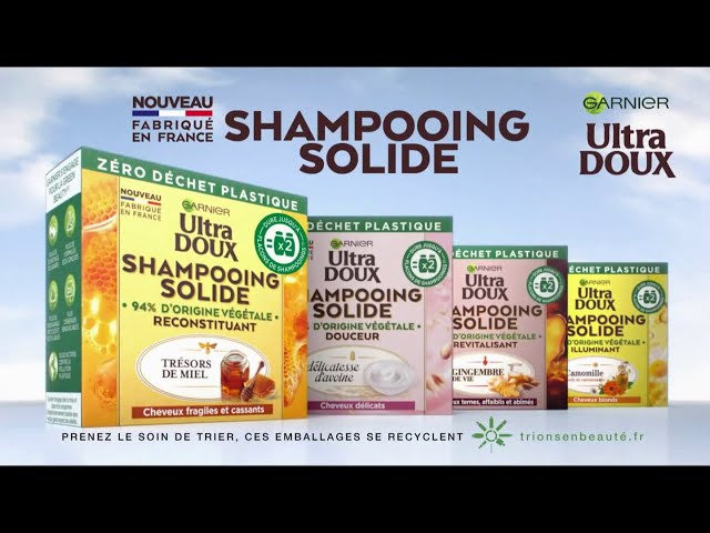 Pub nouveau shampooing solide Ultra Doux Garnier 2020 - nouveau shampooing solide ultra doux garnier