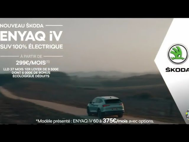 Pub Nouveau Skoda Enyaq IV SUV 100% électrique janvier 2022 - nouveau skoda enyaq iv suv 100 electrique