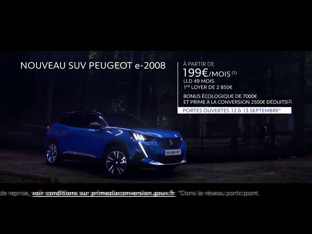 Pub Nouveau SUV Peugeot e-2008 100% électrique - portes ouvertes septembre 2020 - nouveau suv peugeot e 2008 100 electrique portes ouvertes