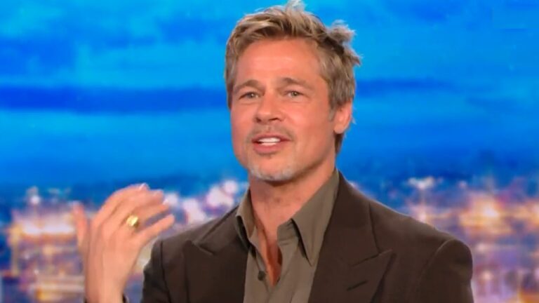 Brad Pitt : La classe même quand il danse sur sa chaise au journal de 20h de TF1 ! - pitt