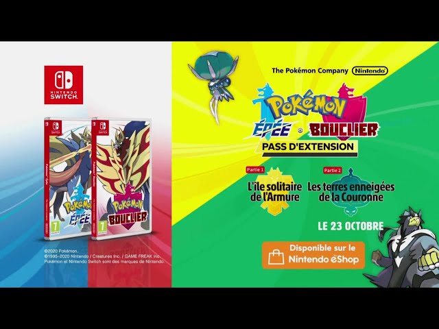 Pub Pokemon épée & bouclier Pass d'extension Nintendo Switch novembre 2020 - pokemon epee bouclier pass dextension nintendo switch