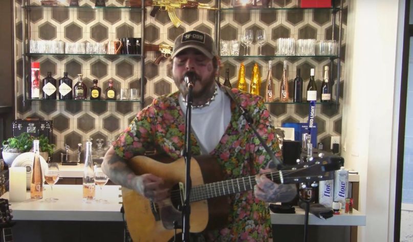 Post Malone  a repris 15 titres de Nirvana dans un concert live…