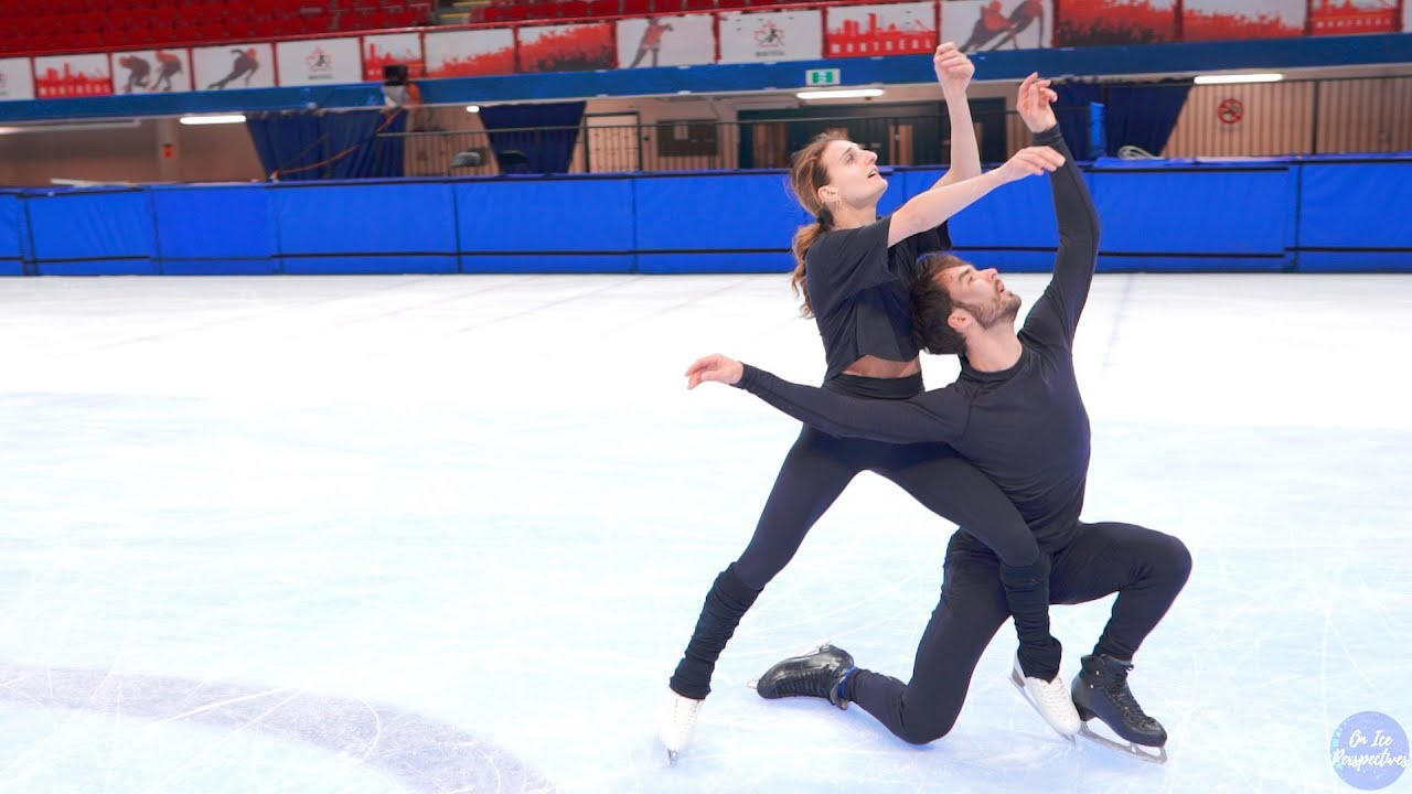 Admirez Gabriella Papadakis & Guillaume Cizeron les champions olympiques filmés au ralenti.