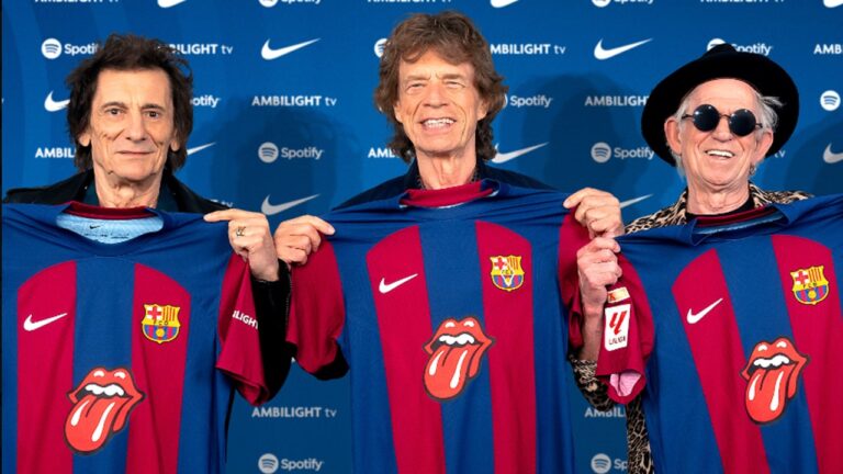 Le maillot spécial "Rolling Stones" pour le classico Barça / Real du 28 octobre prochain. - rolling stones 2