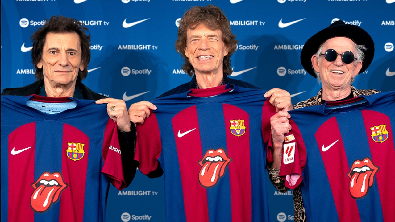 Le maillot spécial « Rolling Stones » pour le classico Barça / Real du 28 octobre prochain.