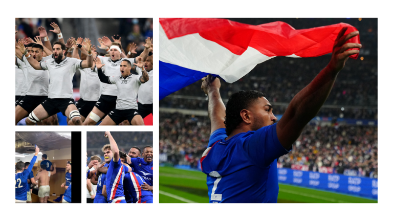 France Vs Nouvelle Zélande. L'ambiance, Le Haka, La Marseillaise, Freed from Desire ! - rugby