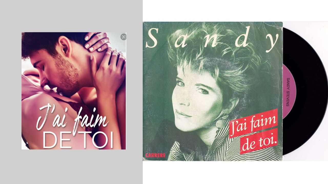 Les années 80 : « J&rsquo;ai faim de toi » Sandy (1988). Un titre qui a été classé N°1 au Top 50
