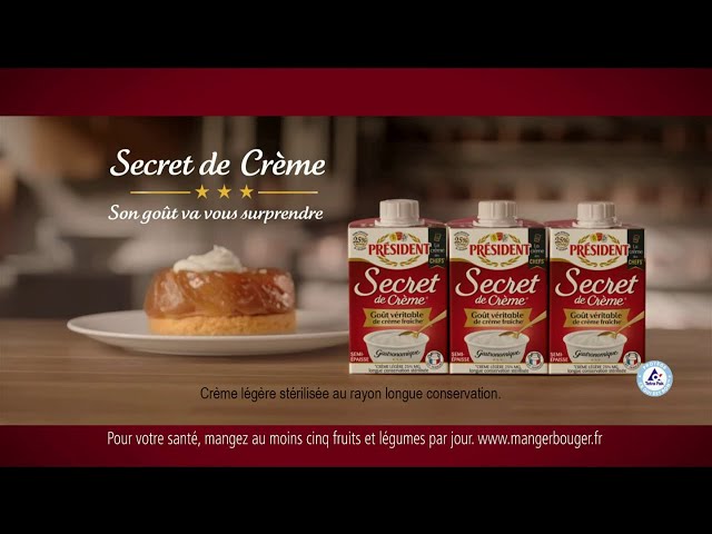 Pub Secret de Crème Président 2019 - secret de creme president
