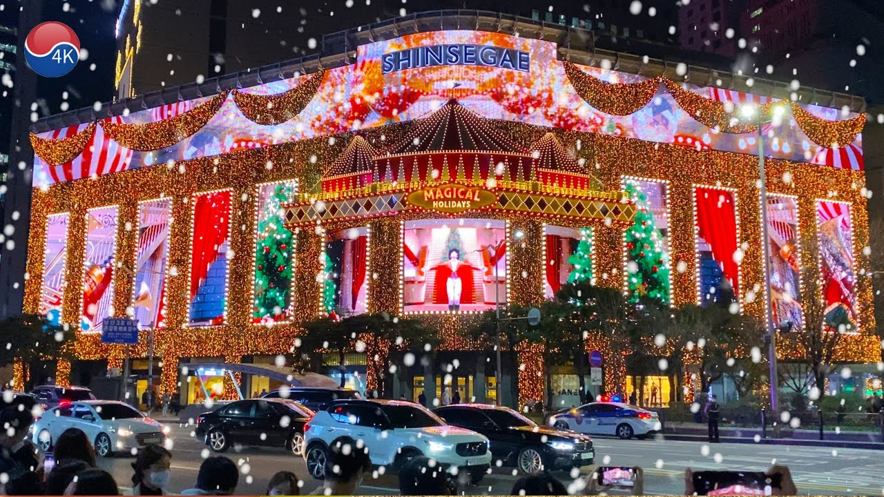 Illuminations de Noël: Le Shinsegae est le magasin le mieux décoré de Séoul