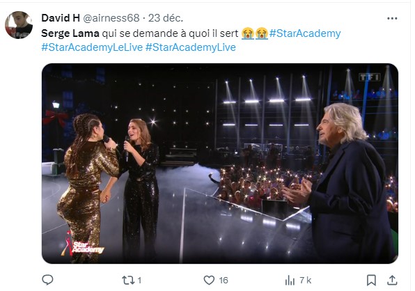 Oh La Boulette ! Serge Lama voulait chanter mais les techniciens de Star Academy lui "coupent le sifflet". - serge lama 3 1