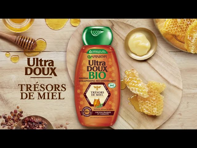 Musique de Pub Shampoing Garnier Ultra Doux Bio Trésor de miel novembre 2020 - Zou bisou bisou - Gillian Hills - shampoing garnier ultra doux bio tresor de miel