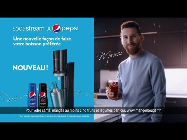 Pub Sodastream x Pepsi (Lionel Messi) juin 2020 - sodastream x pepsi lionel messi
