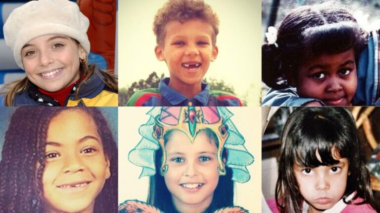 20 photos d'enfants = 20 chanteurs Reconnaissez-les - stars enfants