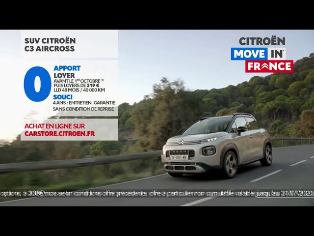 Musique de Pub SUV Citroën C3 Aircross - Move in France juin 2020 - Siblings - Gush - suv citroen c3 aircross move in france