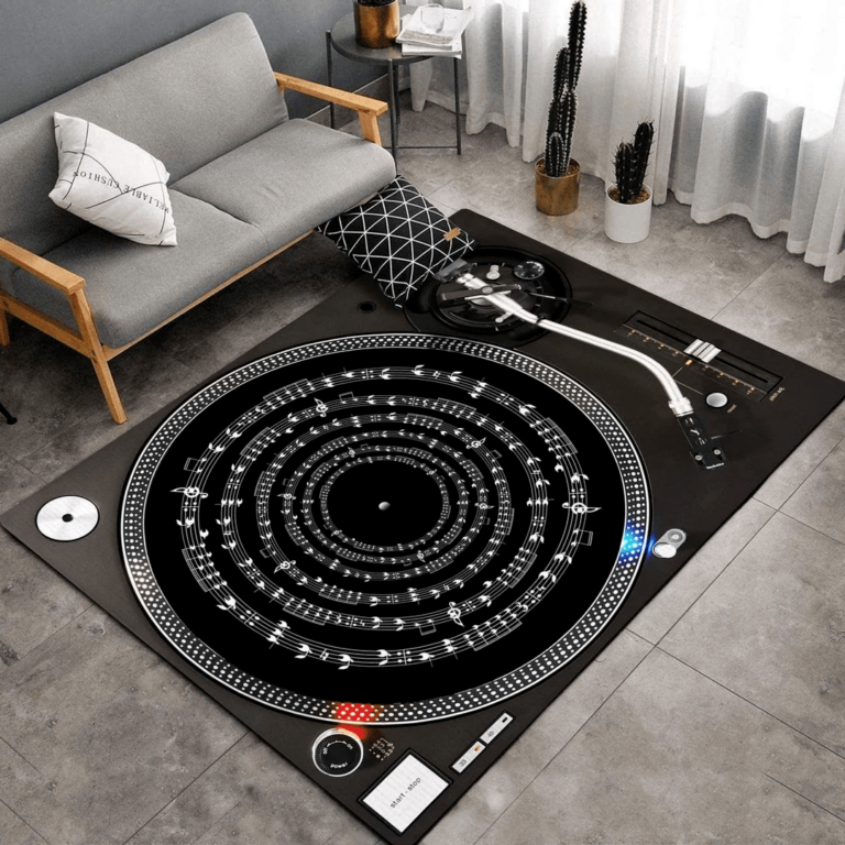 tapis de sol disque vinyle