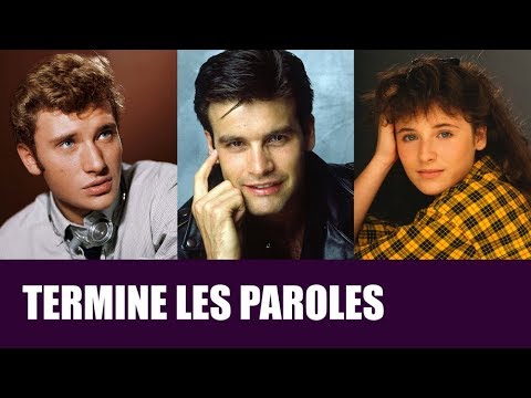Jeu: 20 titres des années 80'. Termine les paroles... - termine les parolesr