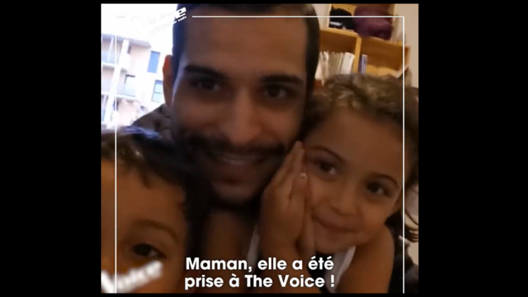 The Voice : Un papa et ses enfants annoncent à la maman qu'elle va participer aux éditions à l'aveugle. Il filme... - the voice 2 1